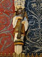 Albi, Cathedrale Ste Cecile, Grand choeur de la nef, Statue d'ange (2)